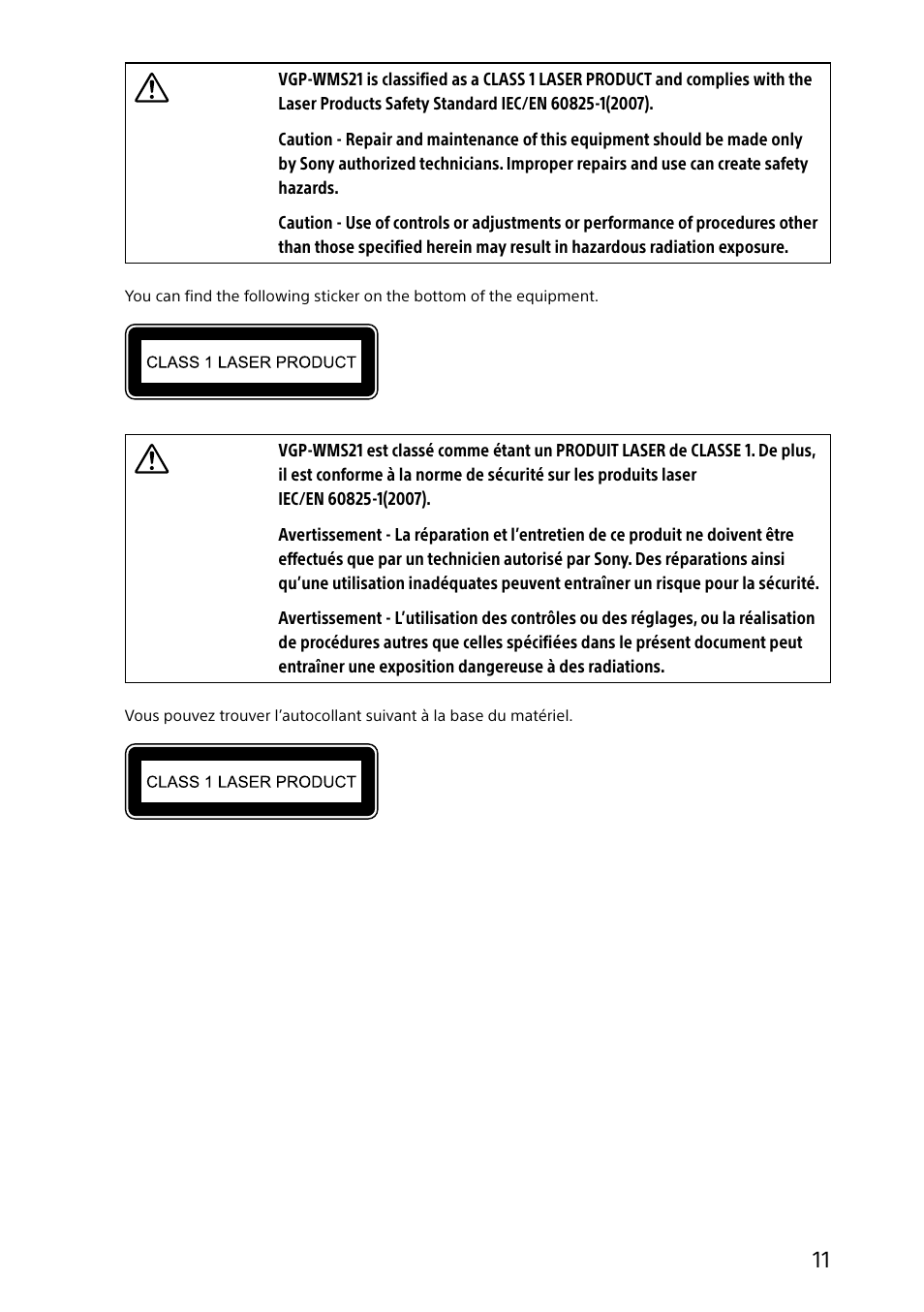 Sony SVL24127CXB User Manual | Page 11 / 36