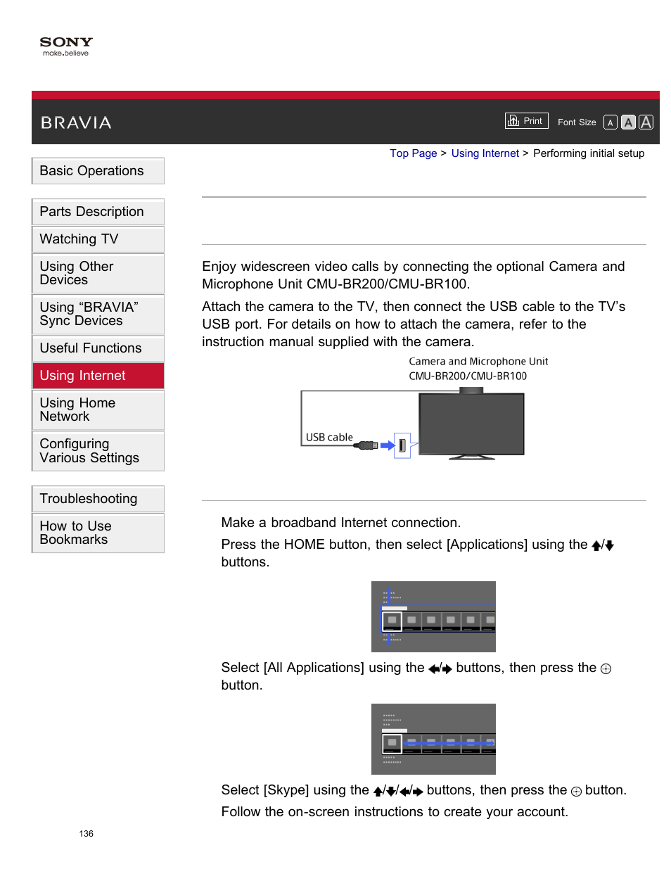 Performing initial setup | Sony XBR-65X850A User Manual | Page 142 / 249