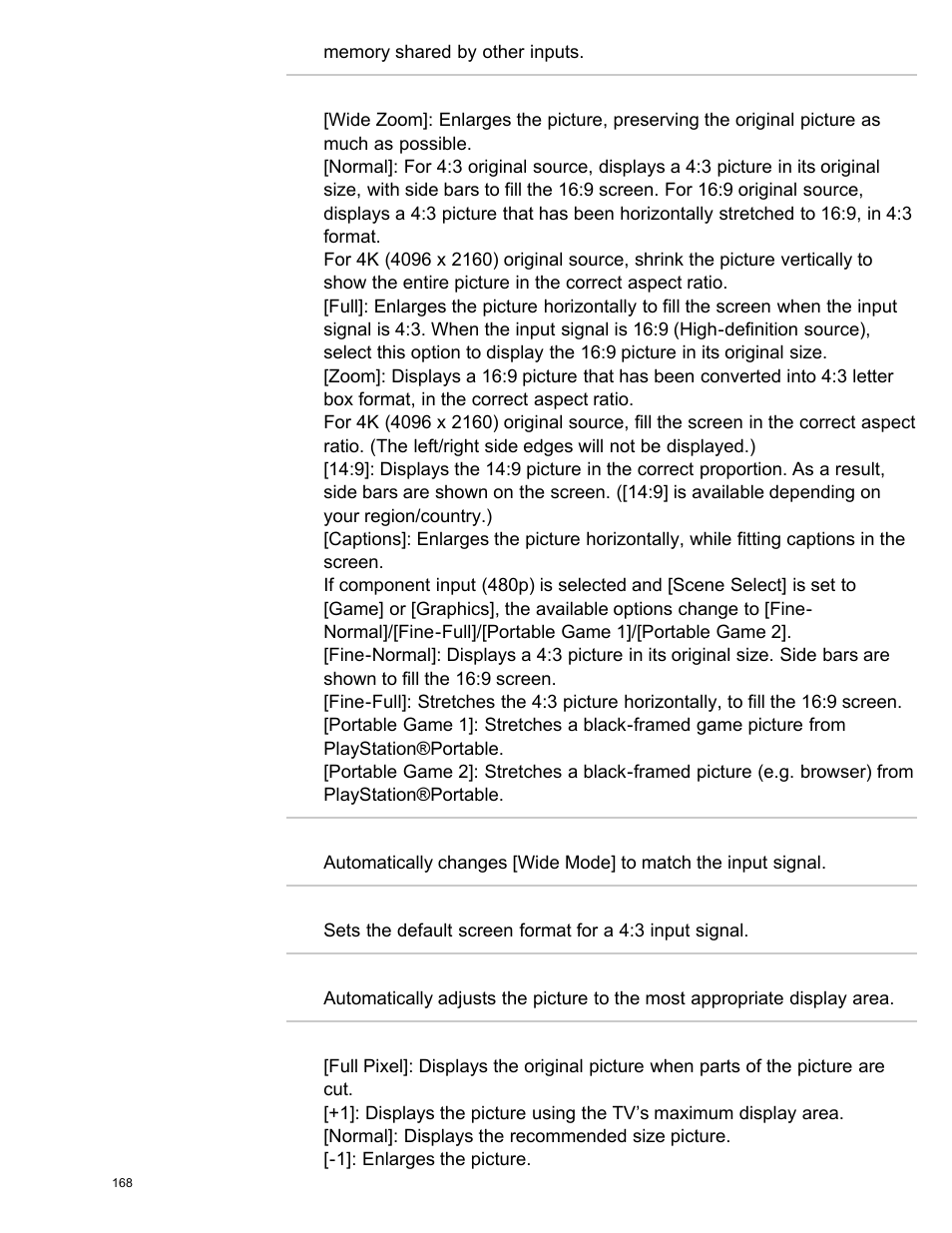 Sony XBR-65X850A User Manual | Page 174 / 249