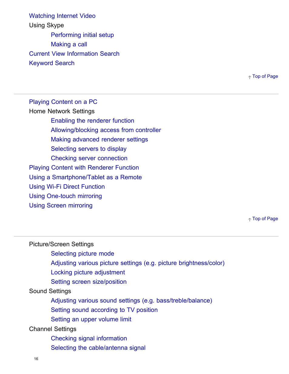 Sony XBR-65X850A User Manual | Page 22 / 249