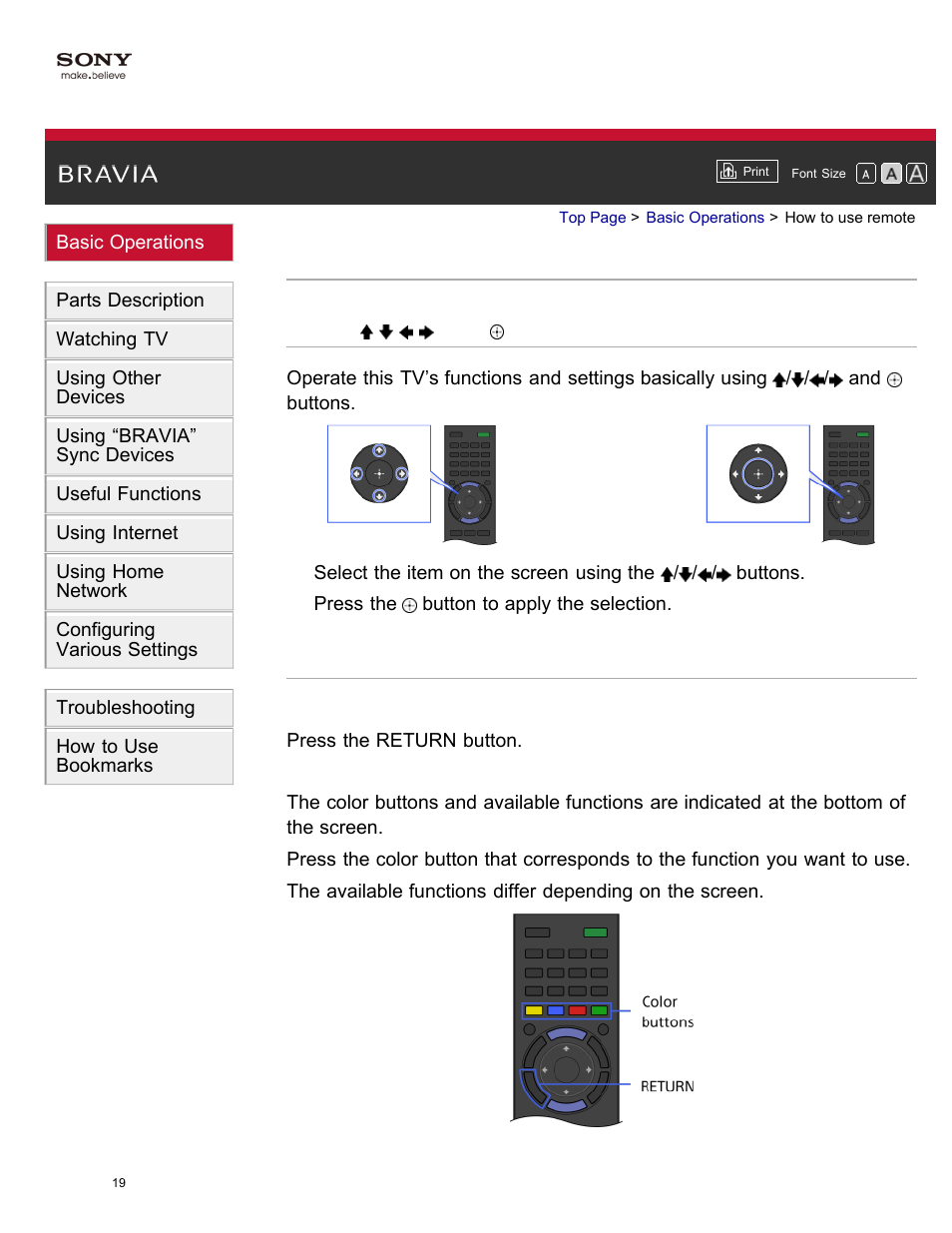 How to use remote | Sony XBR-65X850A User Manual | Page 25 / 249