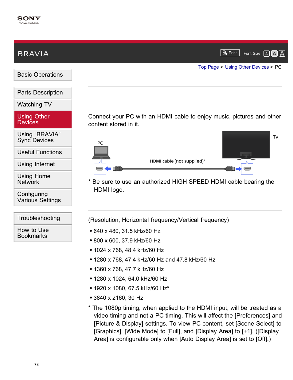 Sony XBR-65X850A User Manual | Page 84 / 249