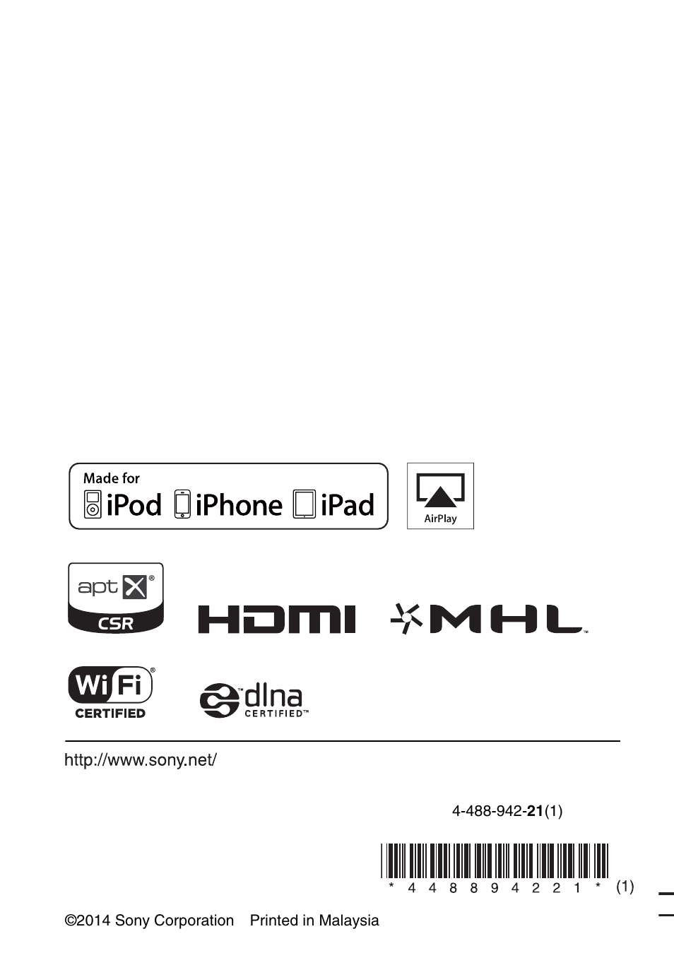 Sony STR-DN1050 User Manual | Page 116 / 116