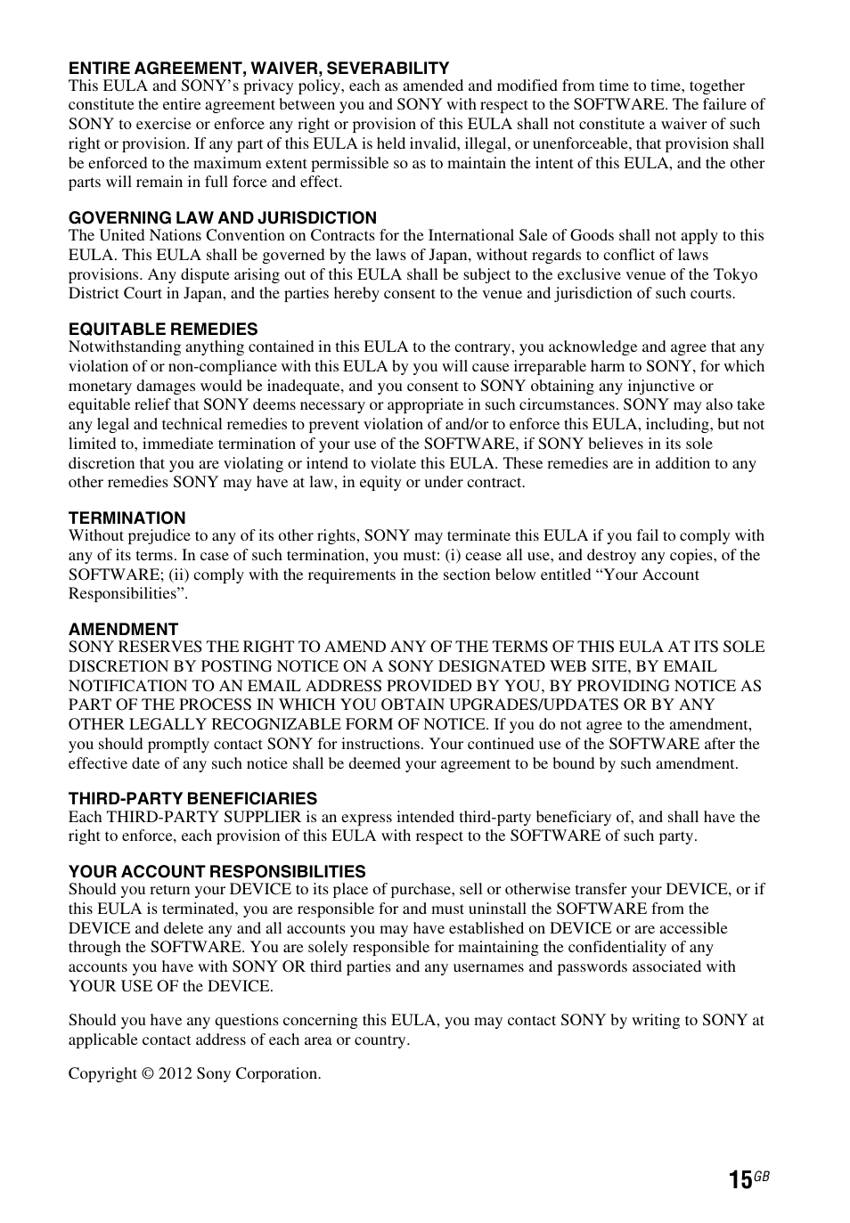 Sony STR-DN1050 User Manual | Page 15 / 116