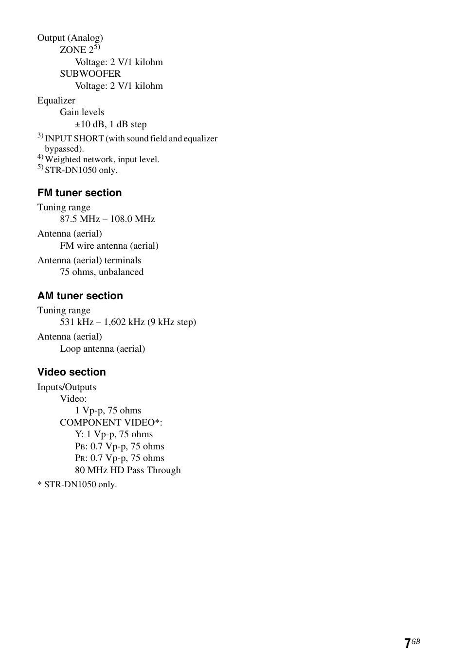 Sony STR-DN1050 User Manual | Page 7 / 116