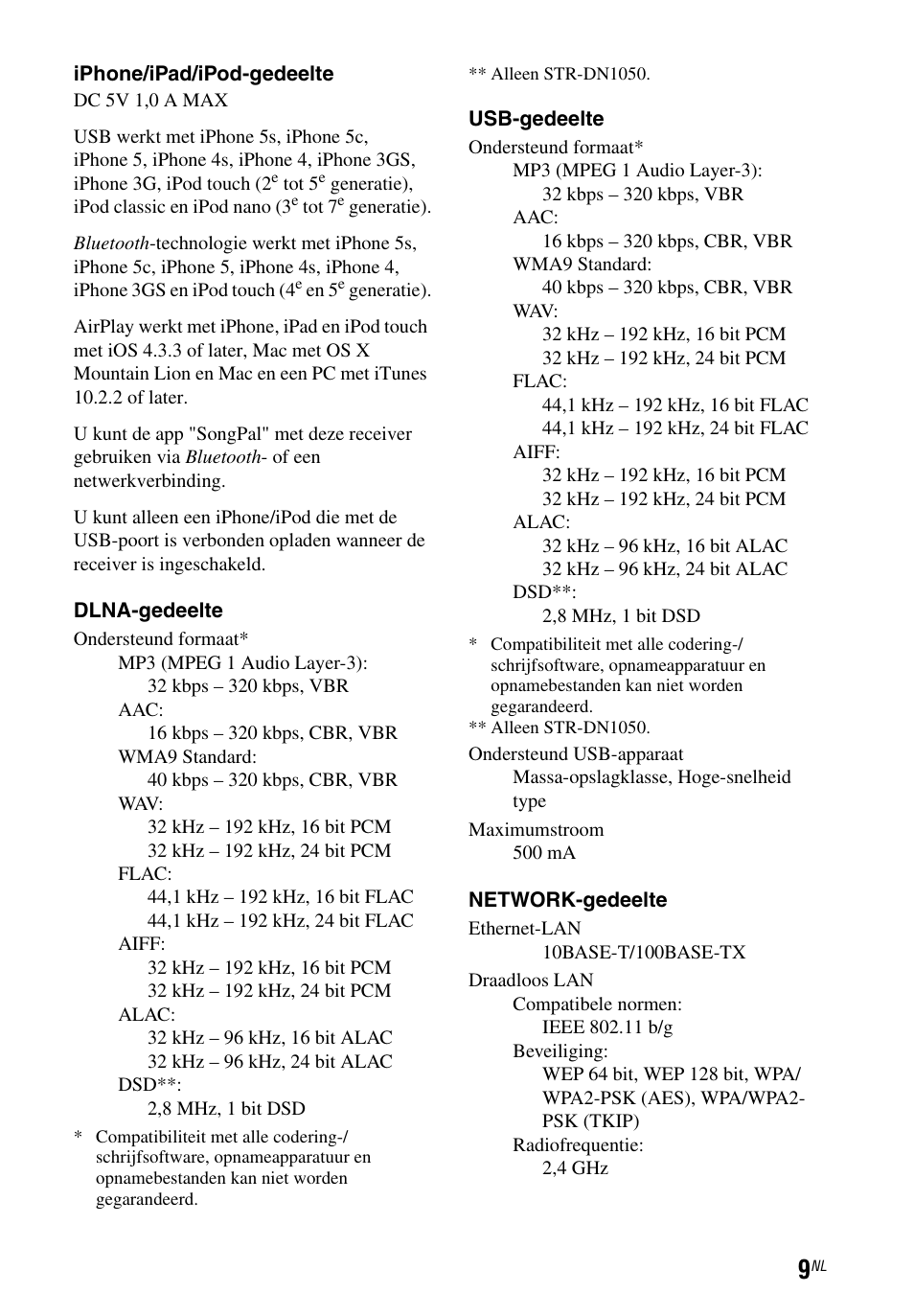 Sony STR-DN1050 User Manual | Page 71 / 116