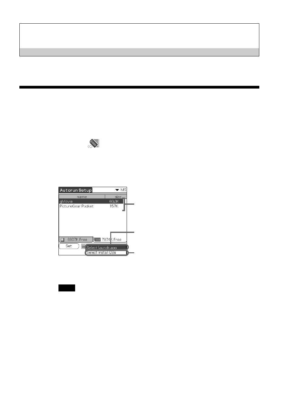 Operation, Starting memory stick (ms) autorun | Sony PEG-T615C User Manual | Page 6 / 24