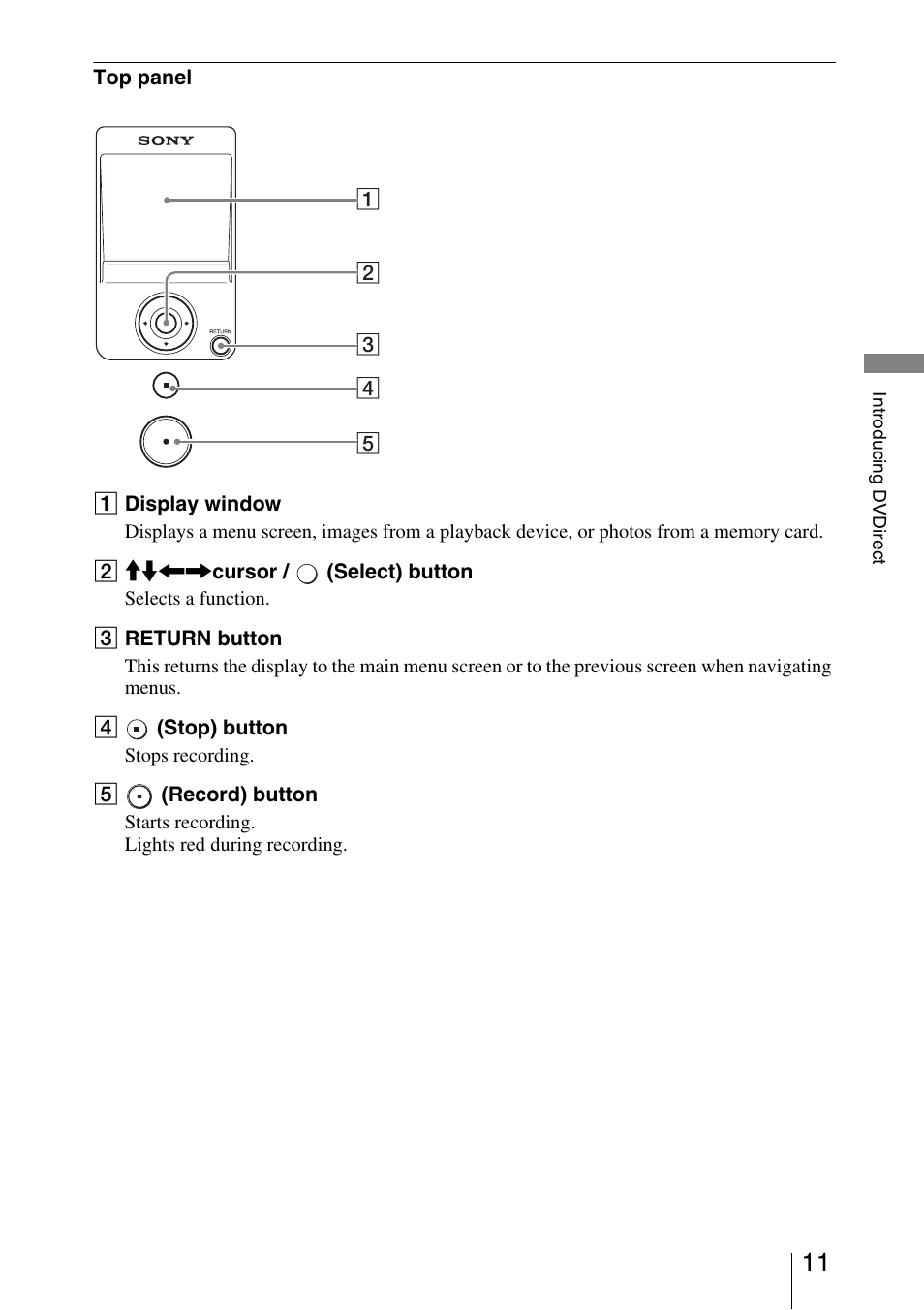 Sony VRD-MC3 User Manual | Page 11 / 88