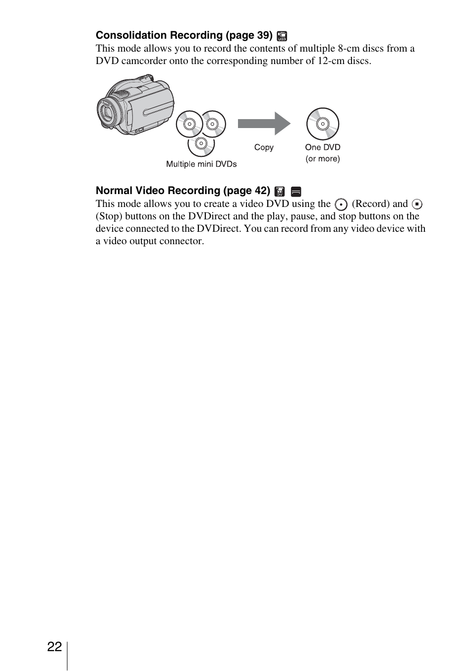 Sony VRD-MC3 User Manual | Page 22 / 88
