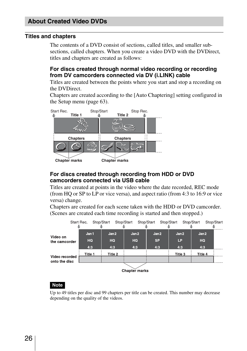 About created video dvds | Sony VRD-MC3 User Manual | Page 26 / 88