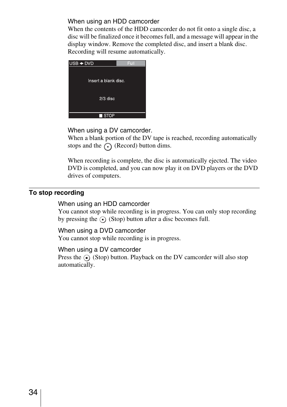 Sony VRD-MC3 User Manual | Page 34 / 88