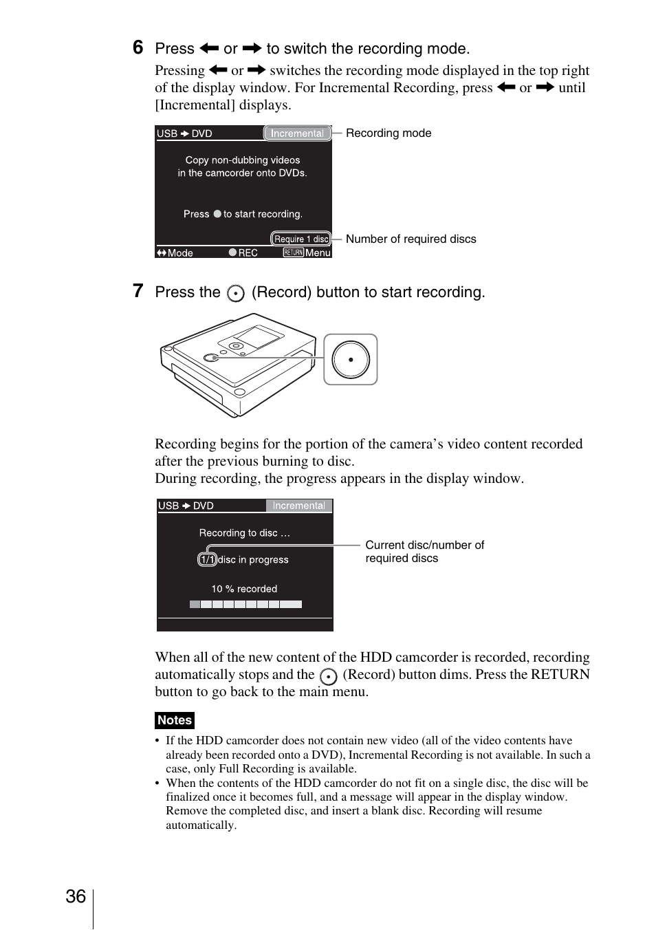 Sony VRD-MC3 User Manual | Page 36 / 88