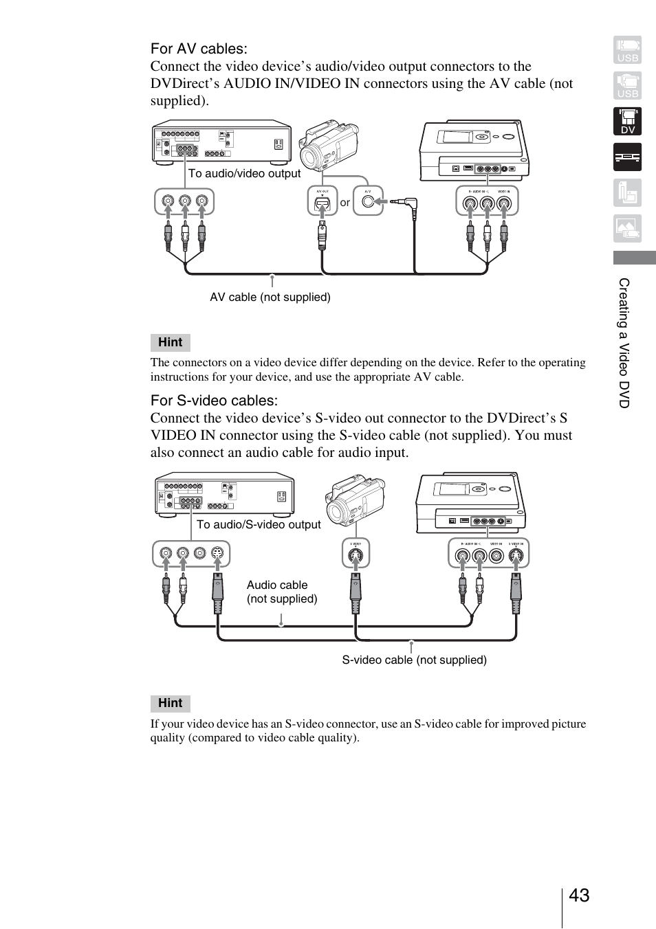 Sony VRD-MC3 User Manual | Page 43 / 88