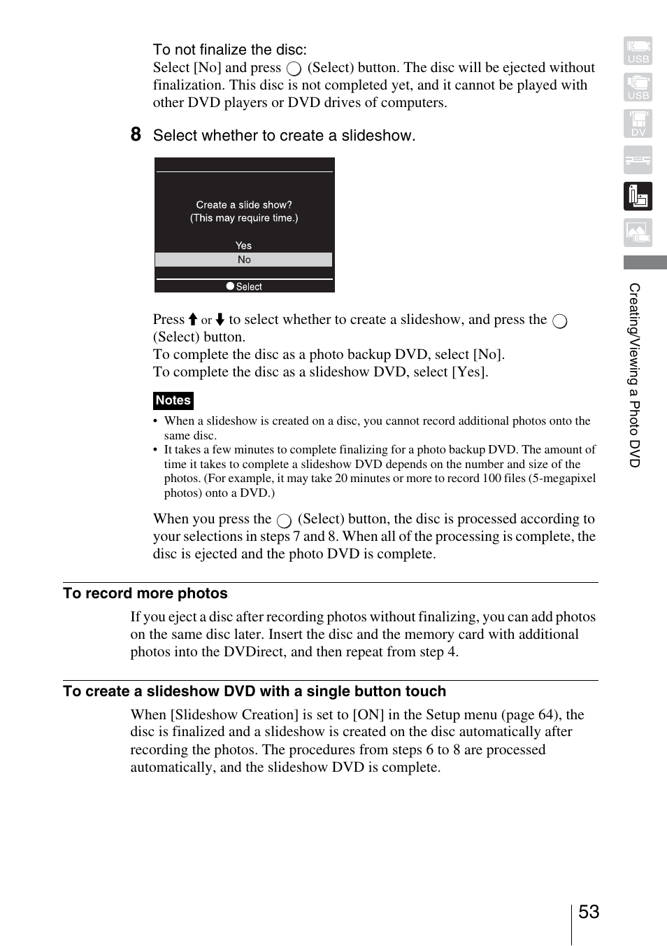 Sony VRD-MC3 User Manual | Page 53 / 88