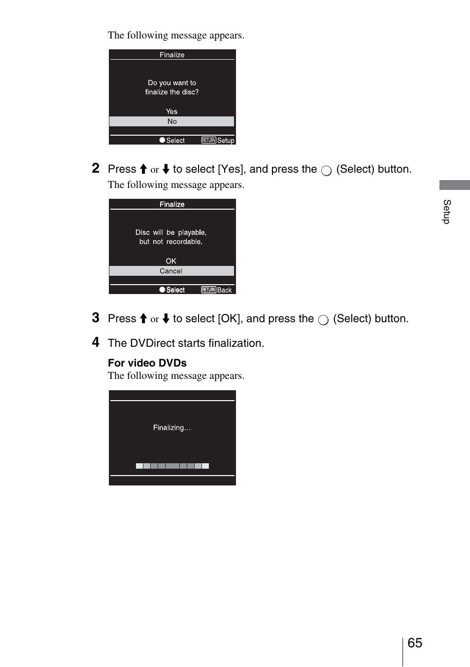 Sony VRD-MC3 User Manual | Page 65 / 88