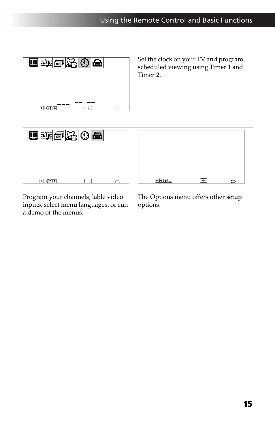 Using the remote control and basic functions | Sony WEGA KV-24FV12 User Manual | Page 27 / 52