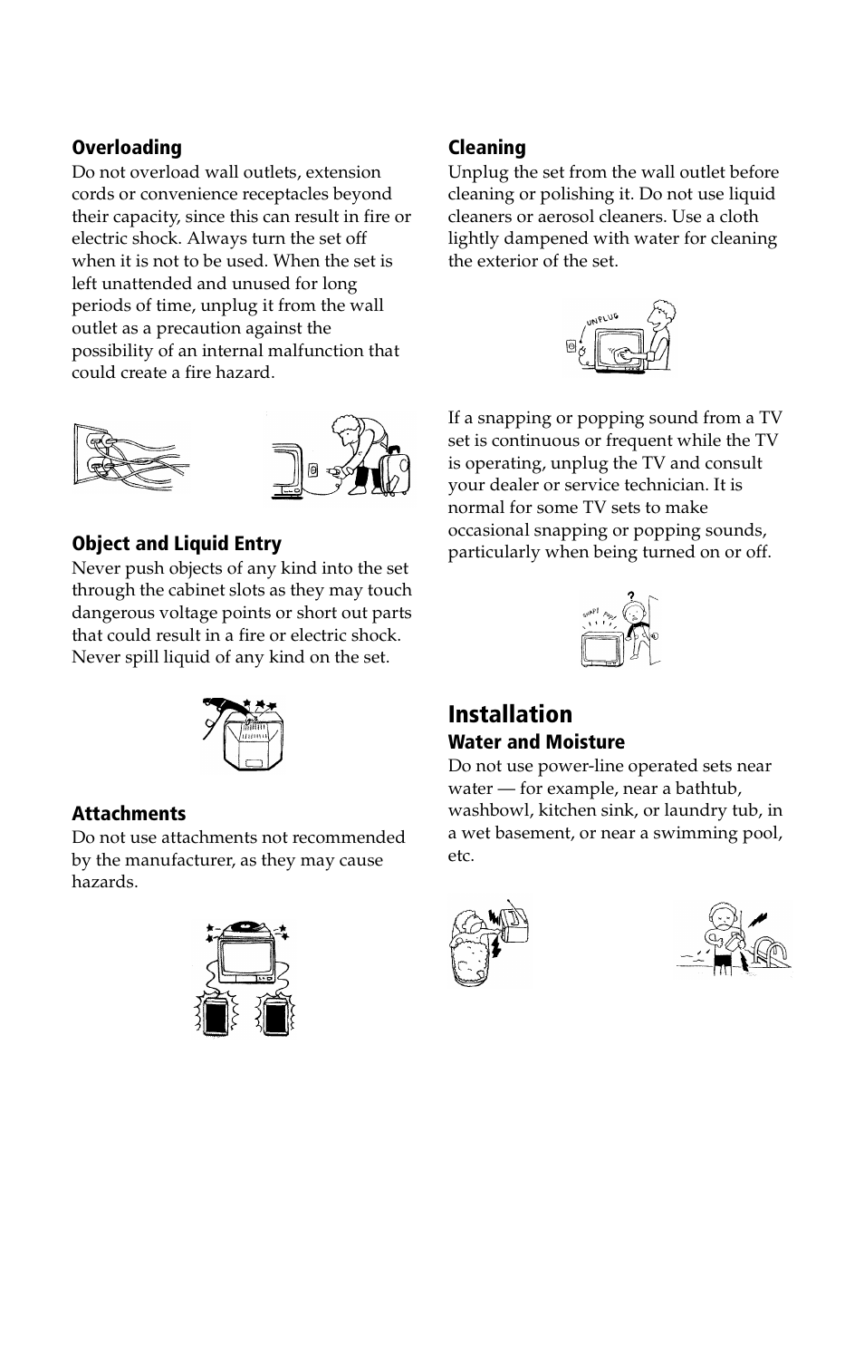 Installation | Sony WEGA KV-24FV12 User Manual | Page 6 / 52