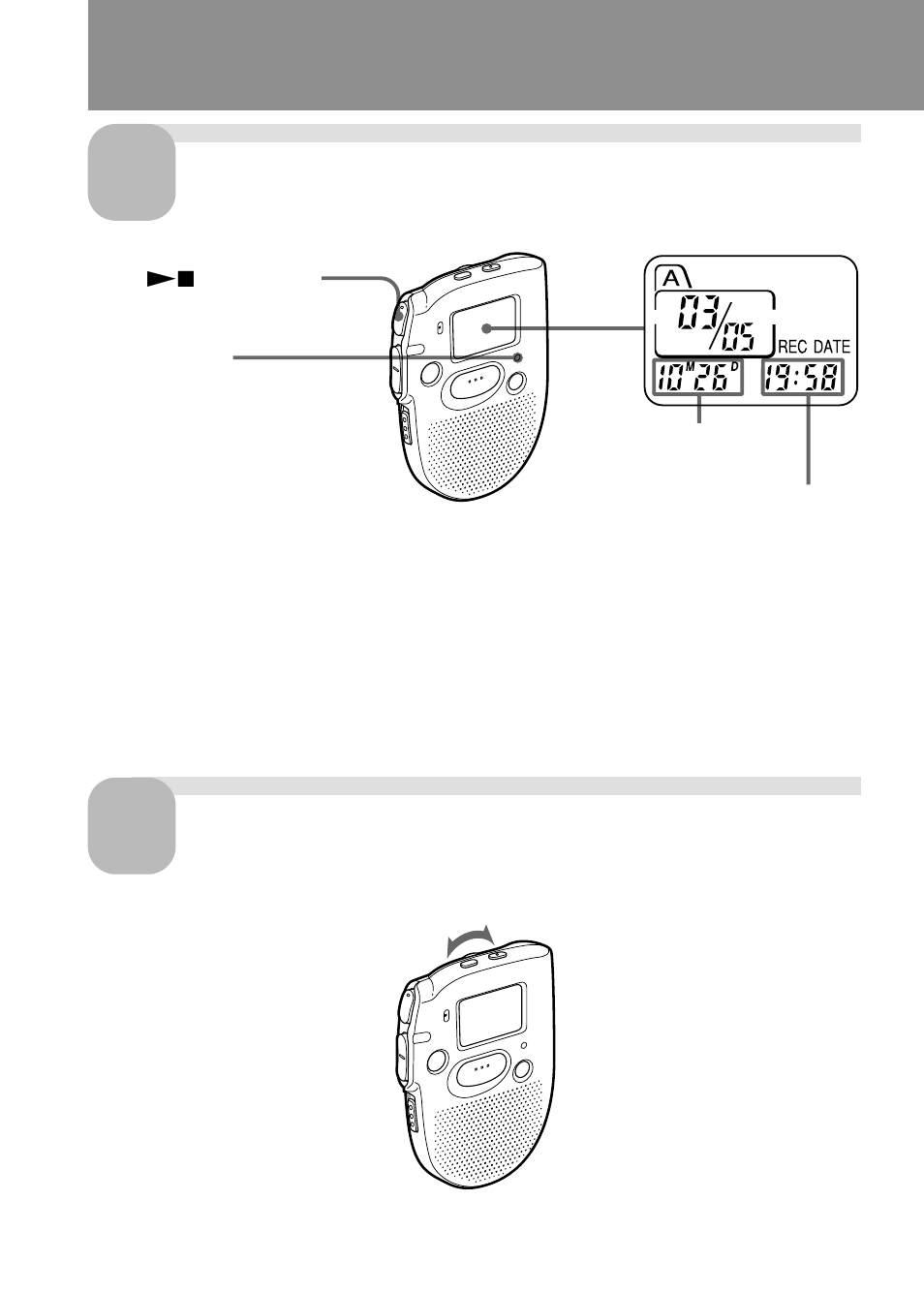 Start playback, Adjust the volume | Sony ICD-47 User Manual | Page 14 / 36