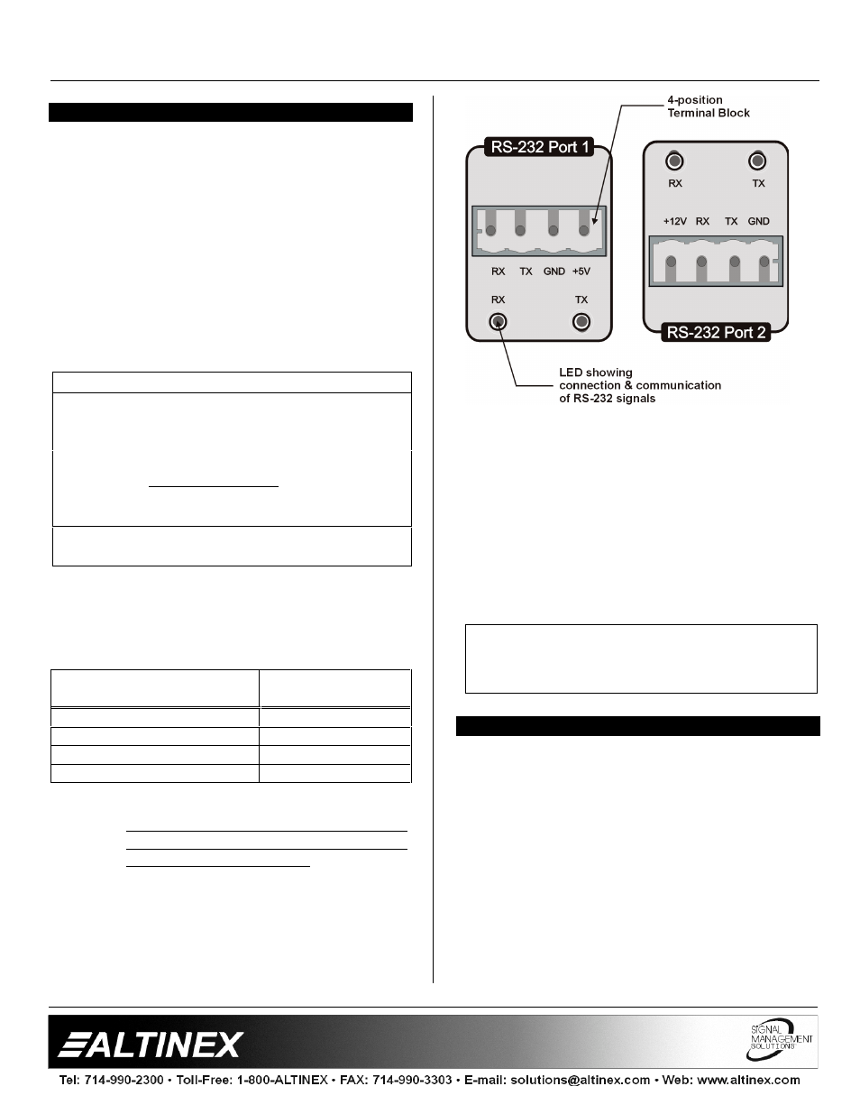 Matrix switchers | Altinex MAX Series User Manual | Page 10 / 23