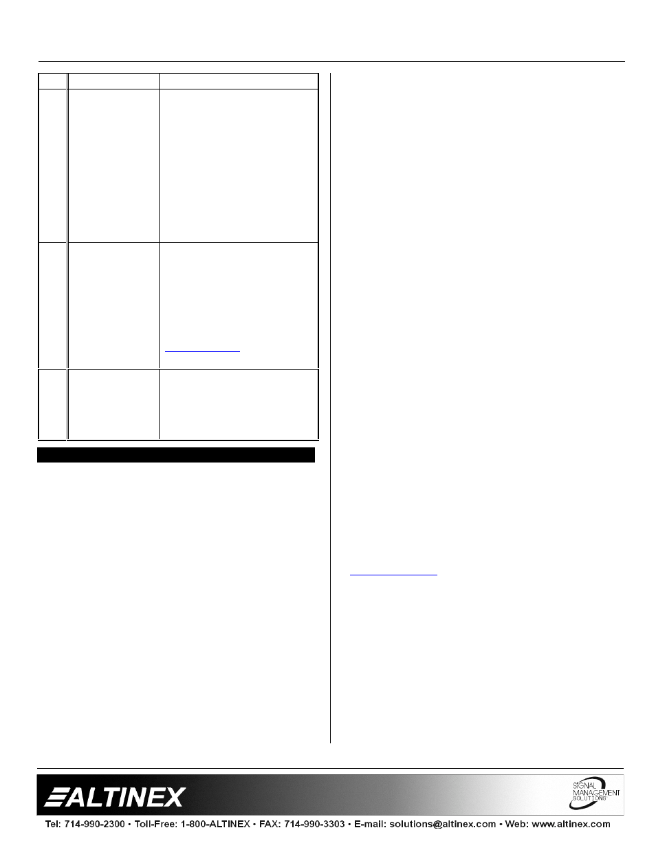 Matrix switchers | Altinex MAX Series User Manual | Page 22 / 23
