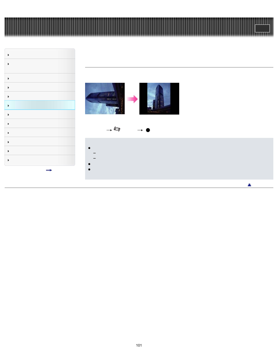 Rotate, Cyber-shot user guide | Sony DSC-TF1 User Manual | Page 101 / 165