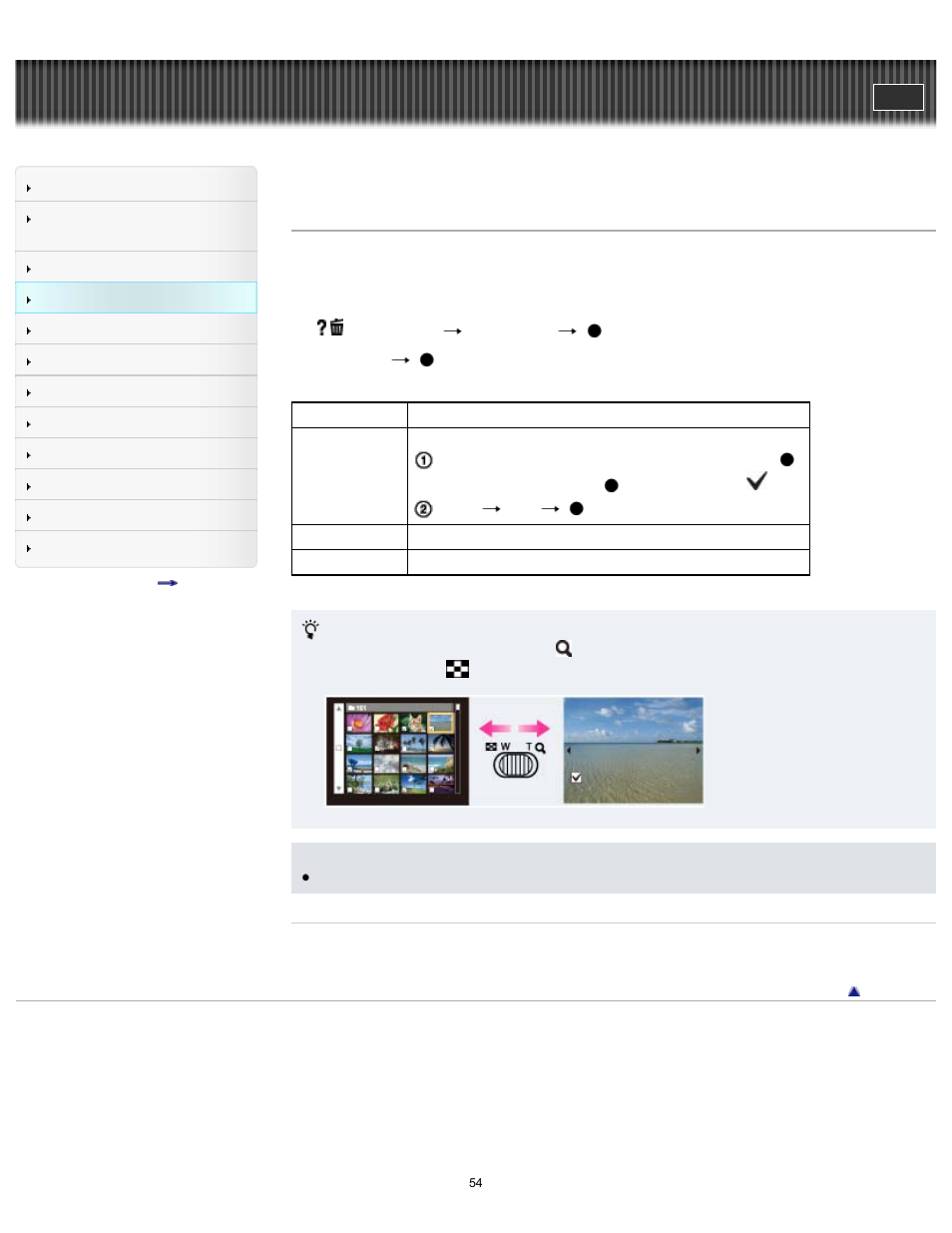 Deleting images, Cyber-shot user guide | Sony DSC-TF1 User Manual | Page 54 / 165