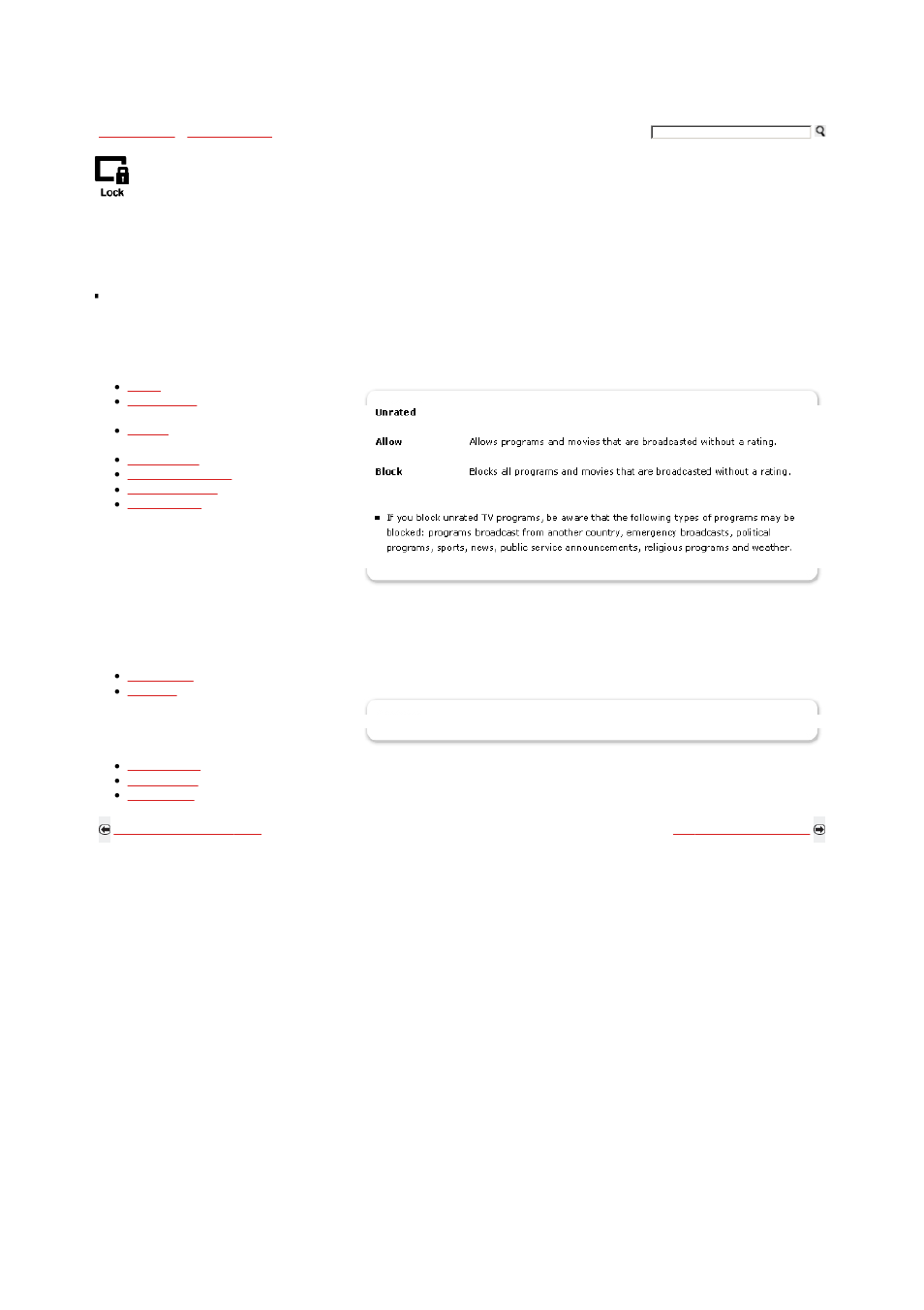 Using the parental lock, Custom rating system chart | Sony KDL-46S5100 User Manual | Page 120 / 178