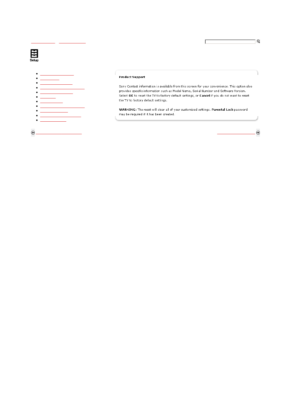 Using the setup menu | Sony KDL-46S5100 User Manual | Page 141 / 178