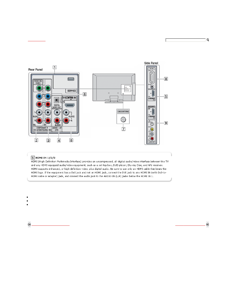 Locating inputs and outputs | Sony KDL-46S5100 User Manual | Page 20 / 178