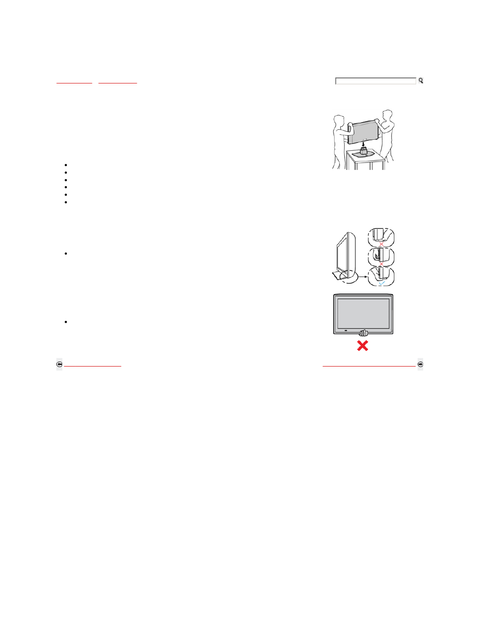 Carrying the tv | Sony KDL-46S5100 User Manual | Page 5 / 178