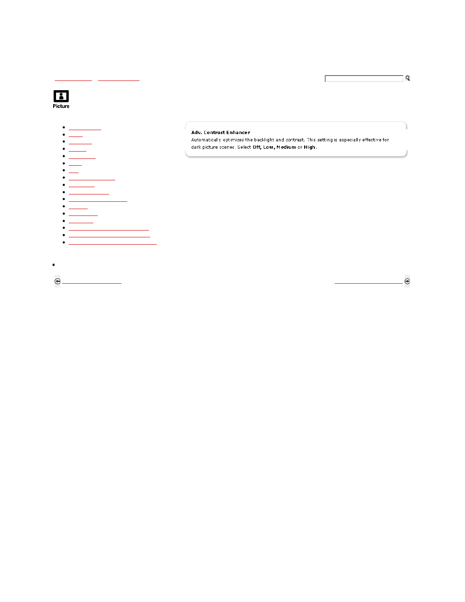 Using the picture menu | Sony KDL-46S5100 User Manual | Page 79 / 178