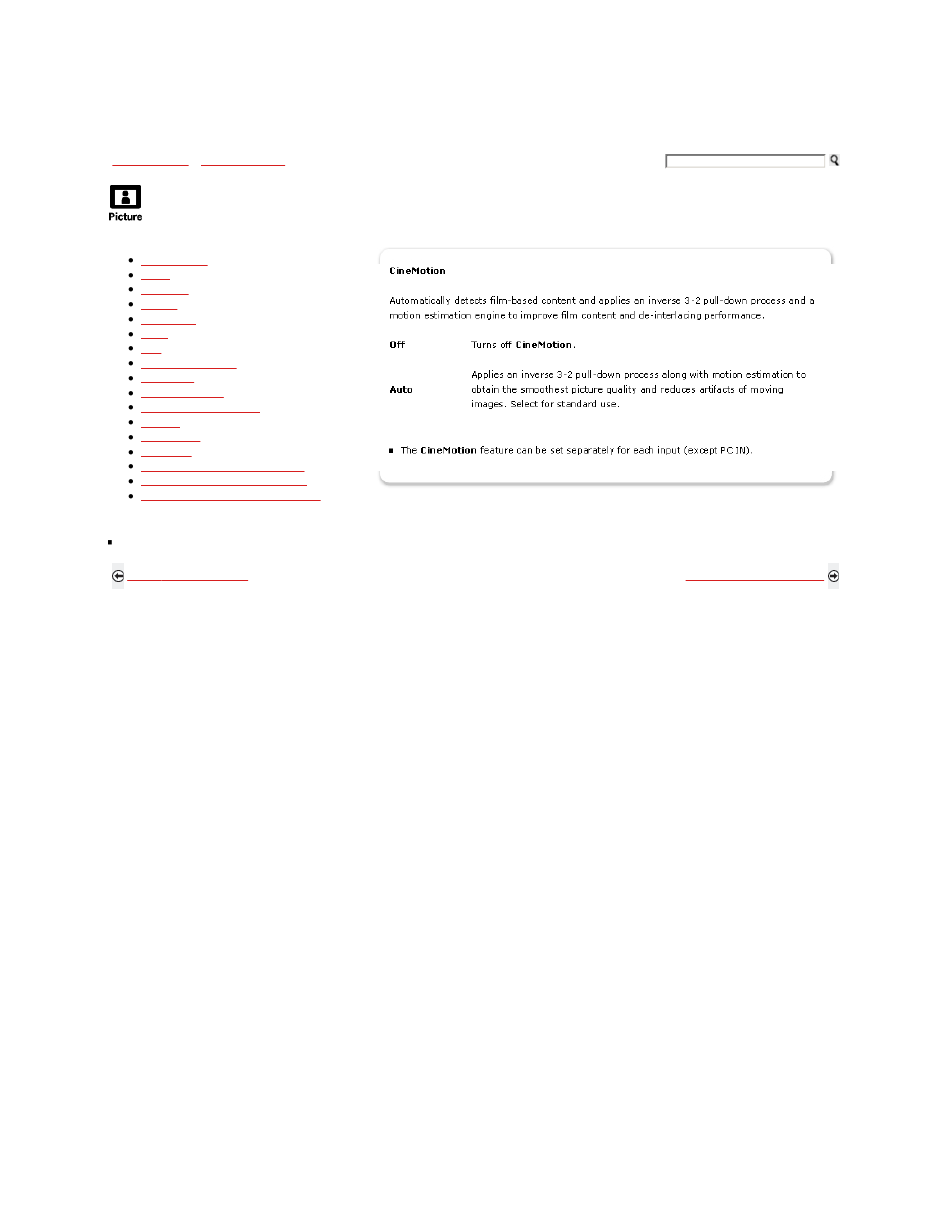 Using the picture menu | Sony KDL-46S5100 User Manual | Page 83 / 178