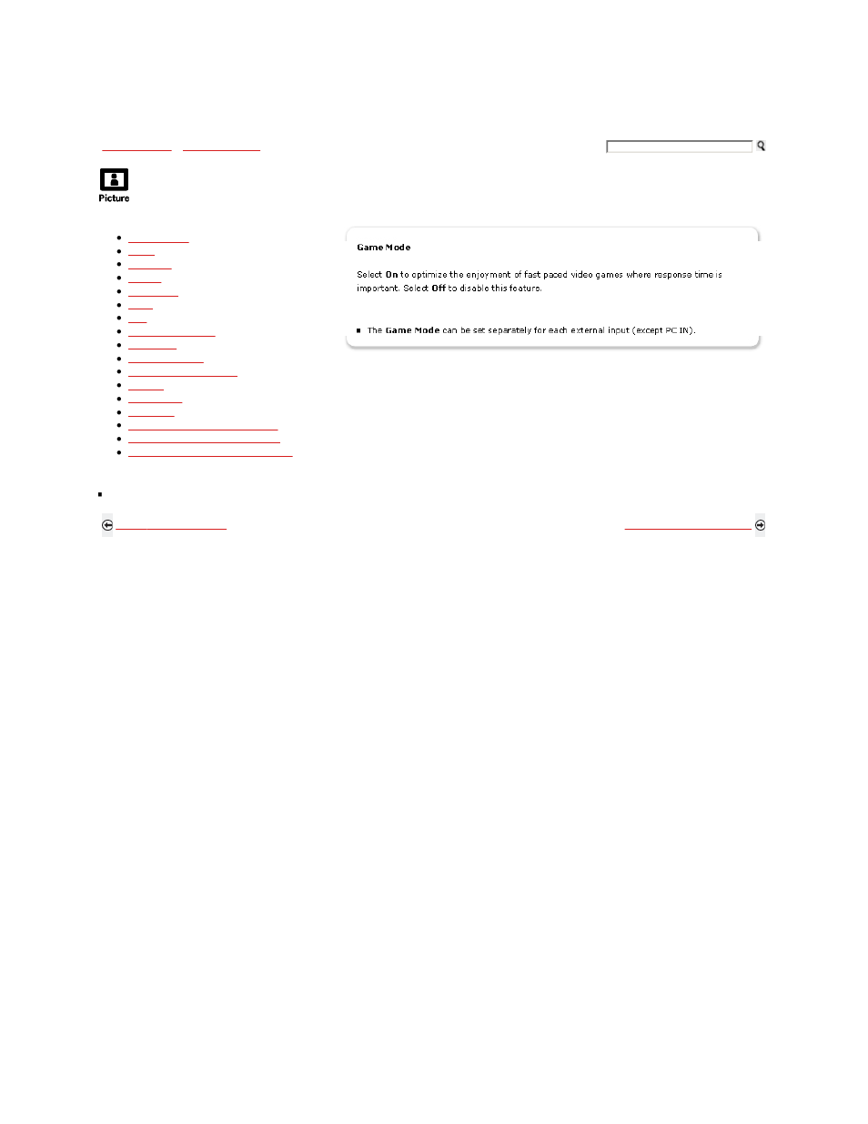 Using the picture menu | Sony KDL-46S5100 User Manual | Page 84 / 178