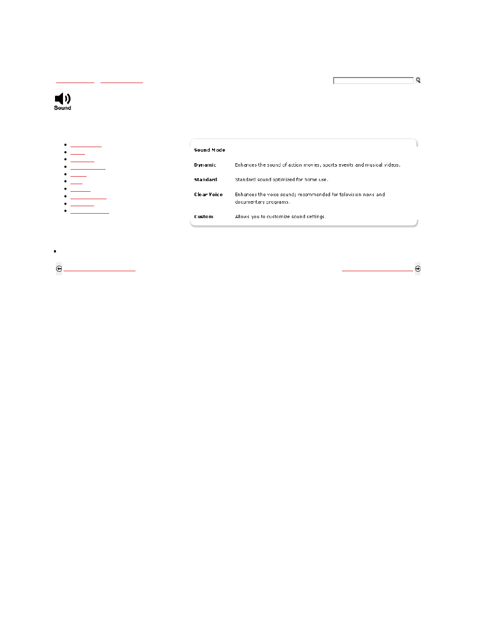 Using the sound menu | Sony KDL-46S5100 User Manual | Page 87 / 178