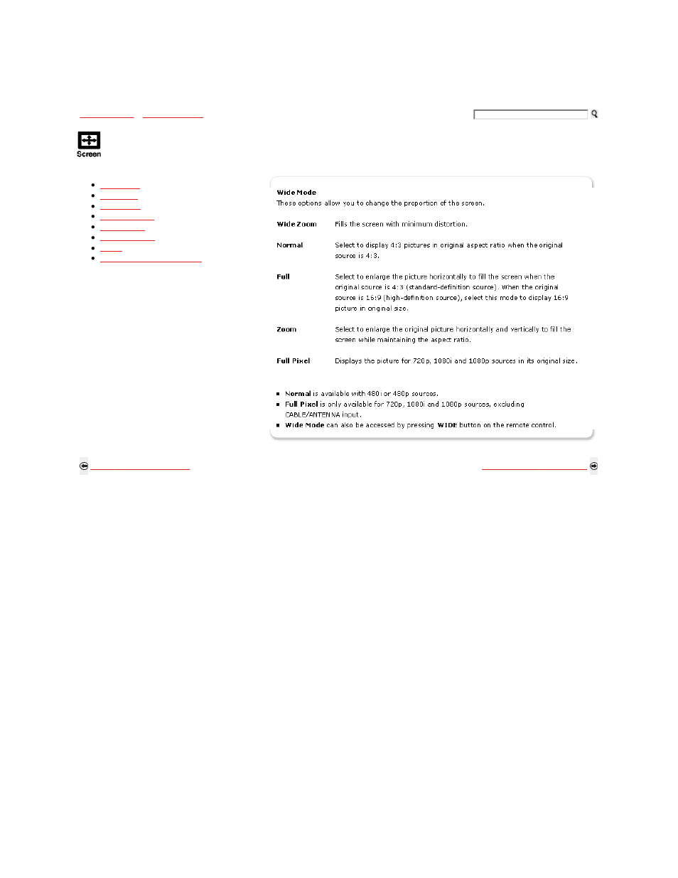 Using the screen menu | Sony KDL-46S5100 User Manual | Page 98 / 178