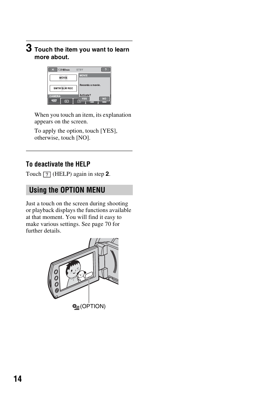 Sony HDR-CX7 User Manual | Page 14 / 109
