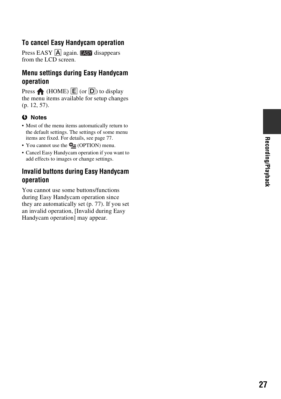 Sony HDR-CX7 User Manual | Page 27 / 109