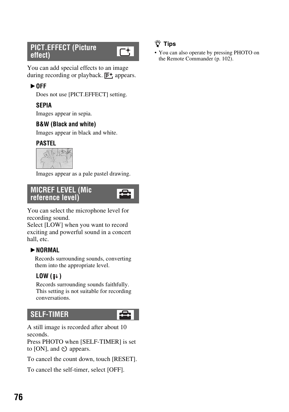 Sony HDR-CX7 User Manual | Page 76 / 109