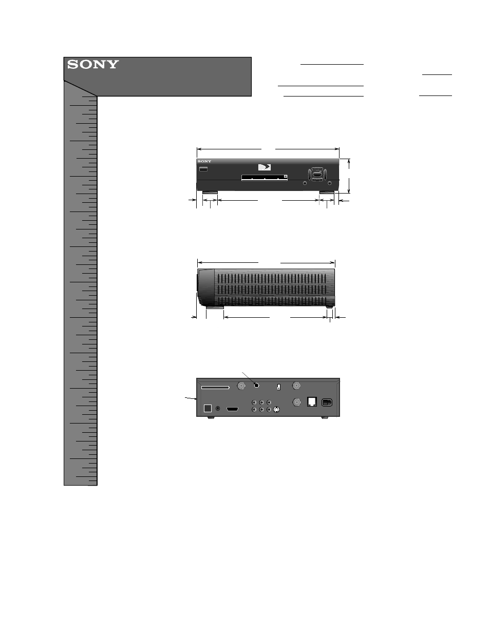 Sony SAT-A55 User Manual | 1 page