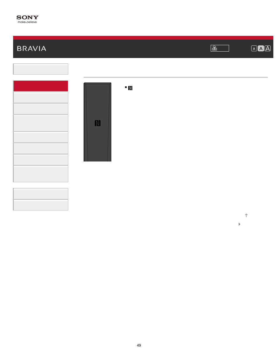 Back | Sony XBR-55X900A User Manual | Page 49 / 211