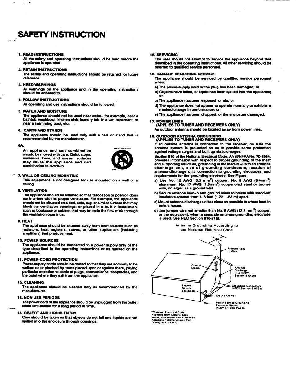 Safety instruction | AMC 2N100-5 User Manual | Page 7 / 8