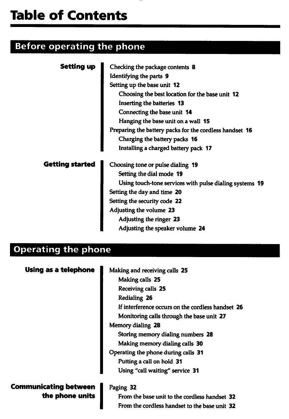 Sony SPP-A5000 User Manual | Page 6 / 108