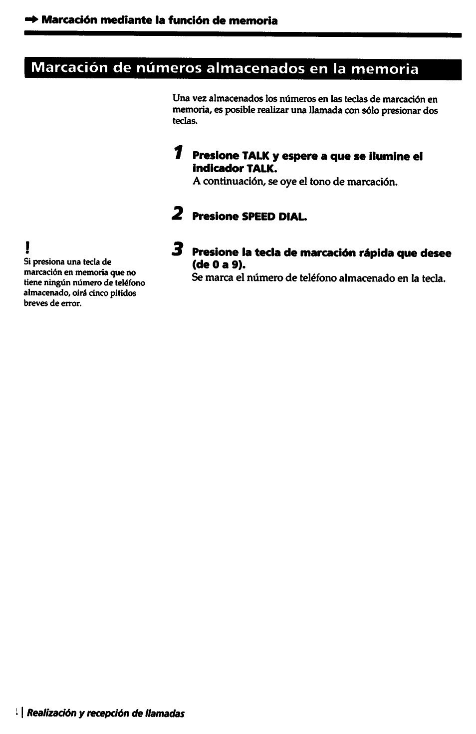 2 presione speed dial | Sony SPP-A5000 User Manual | Page 84 / 108