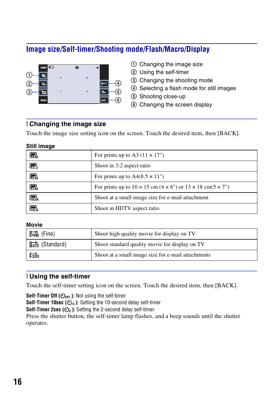 Sony DSC-T200 User Manual | Page 16 / 40