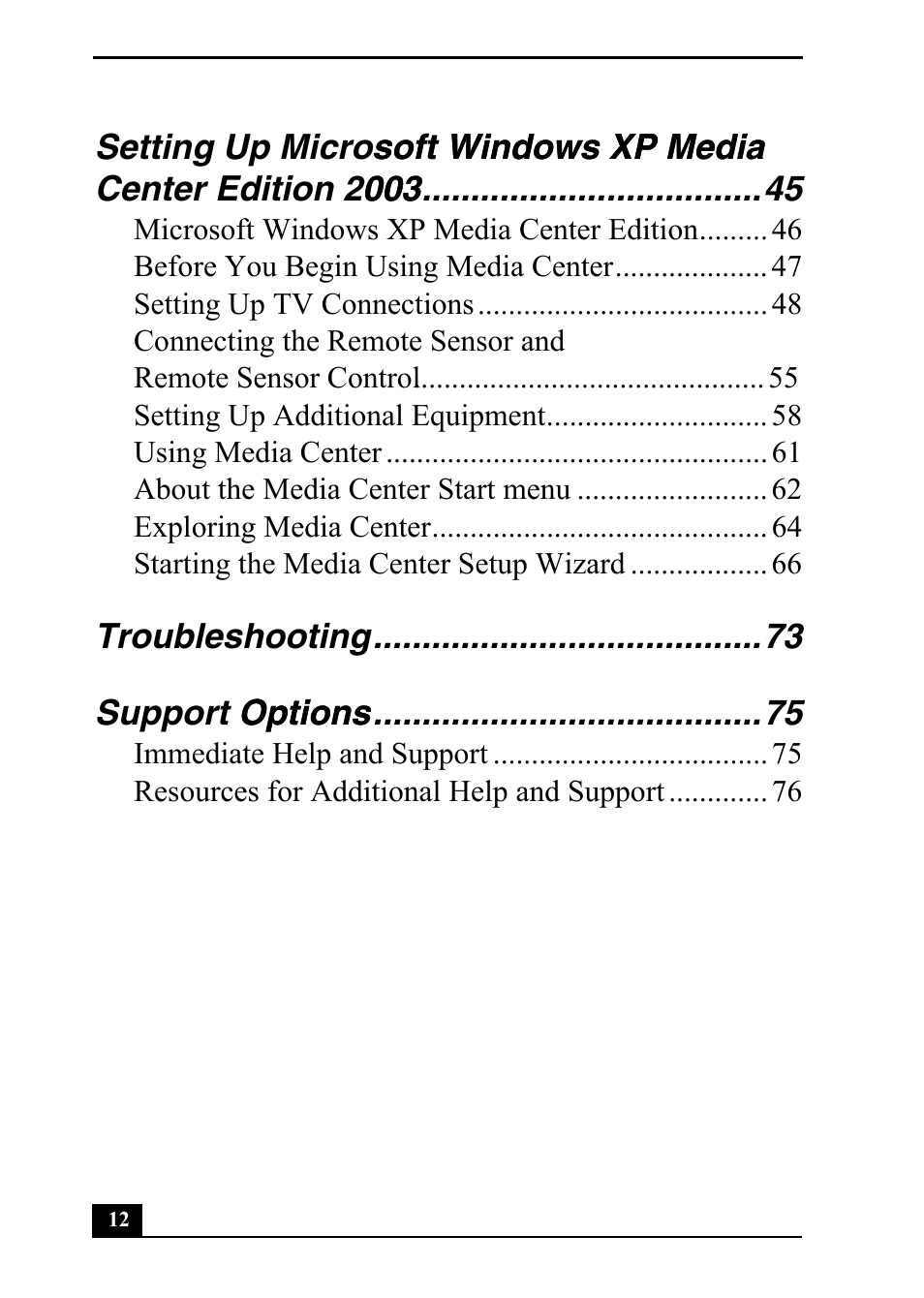 Sony VGC-RA710G User Manual | Page 12 / 80
