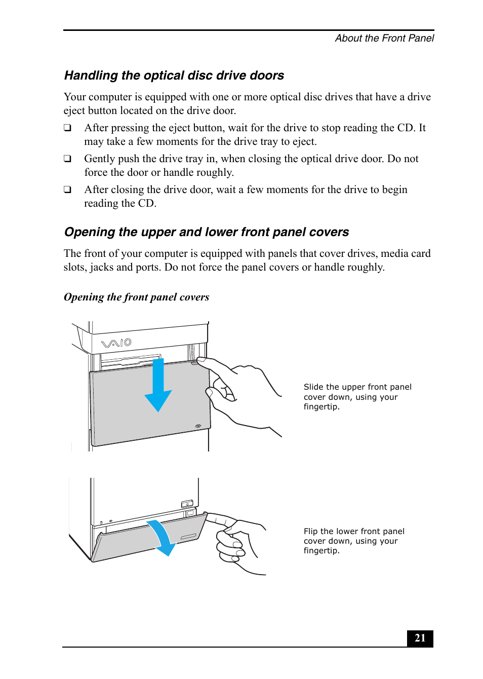 Sony VGC-RA710G User Manual | Page 21 / 80