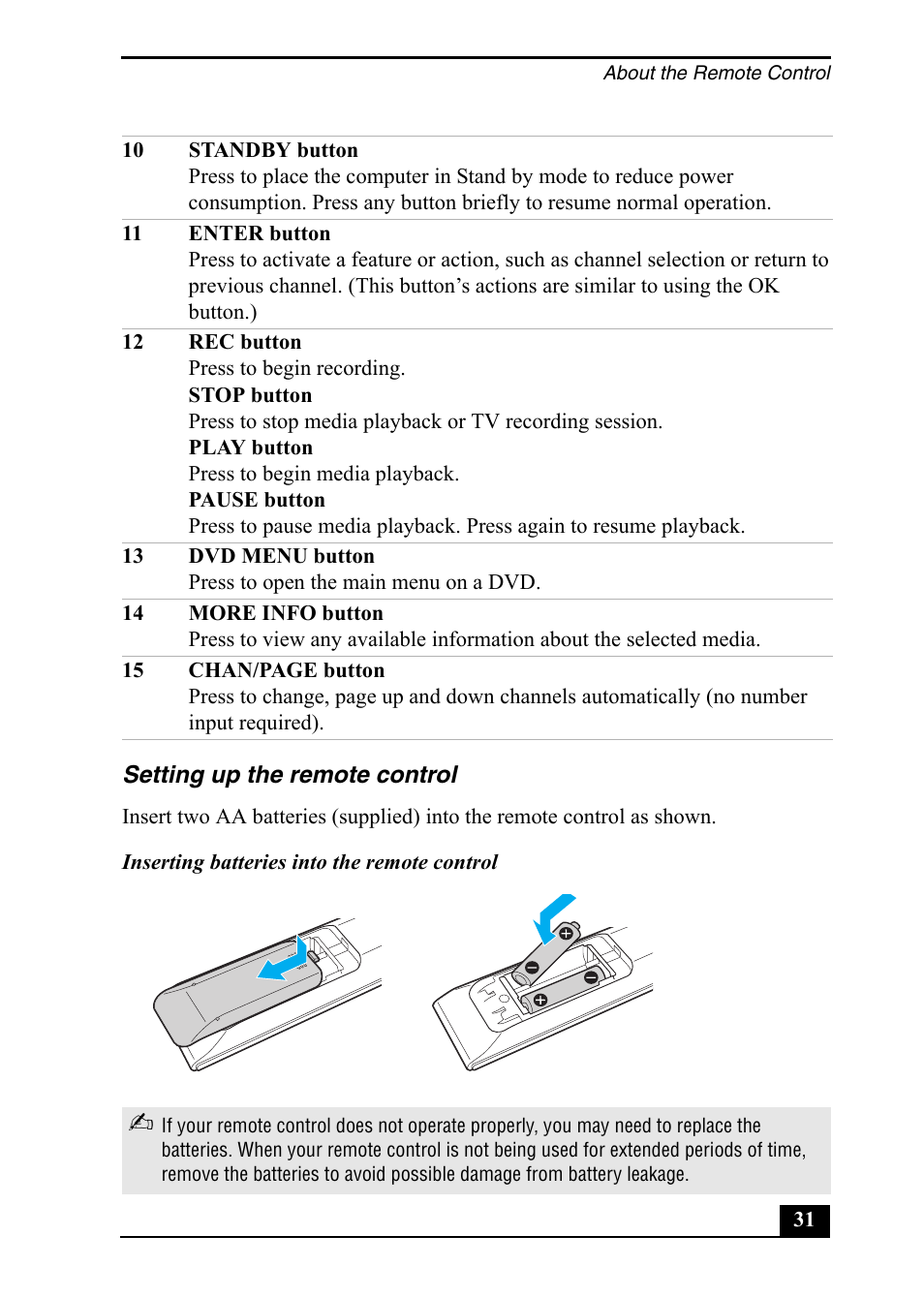 Sony VGC-RA710G User Manual | Page 31 / 80