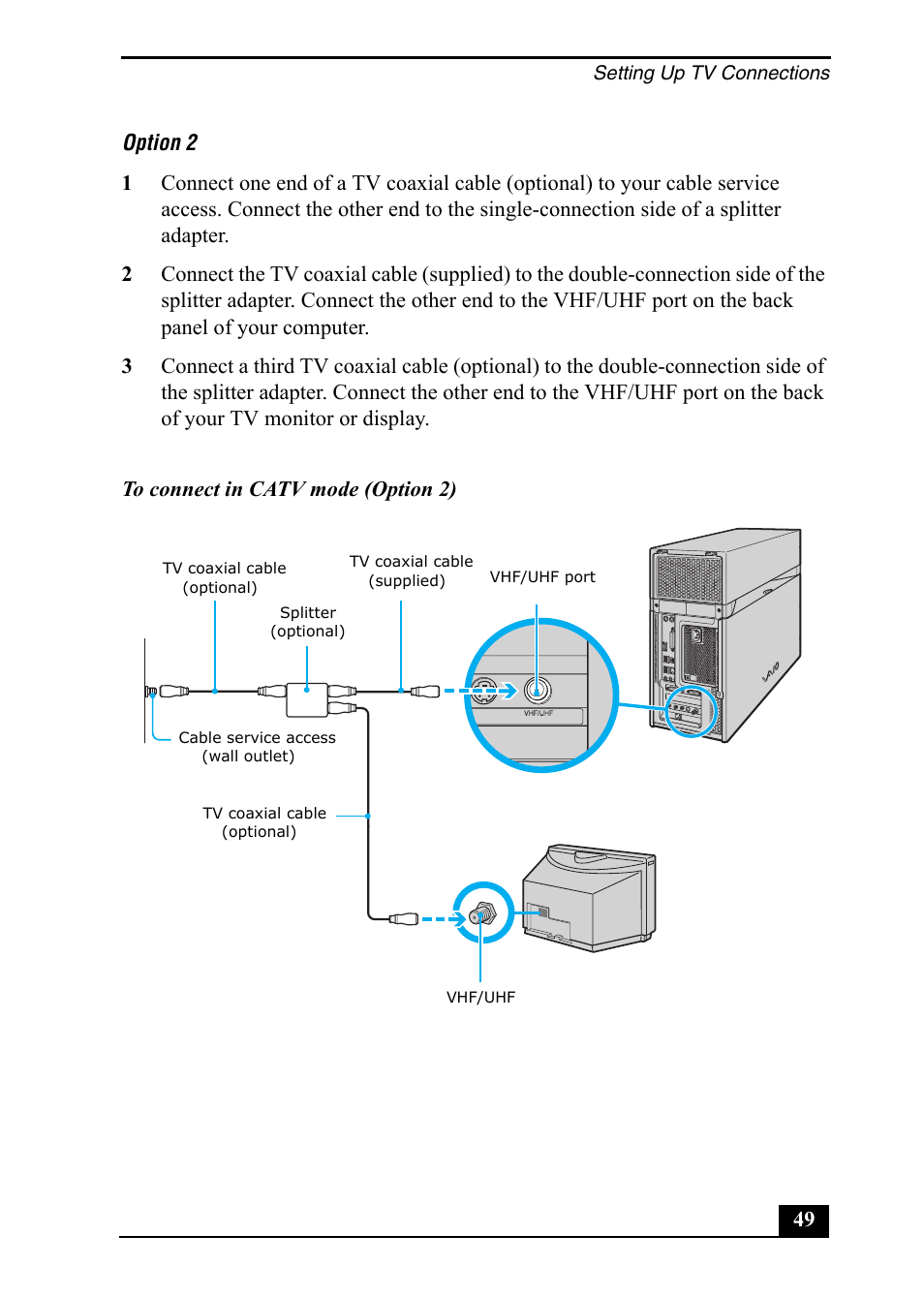 Sony VGC-RA710G User Manual | Page 49 / 80