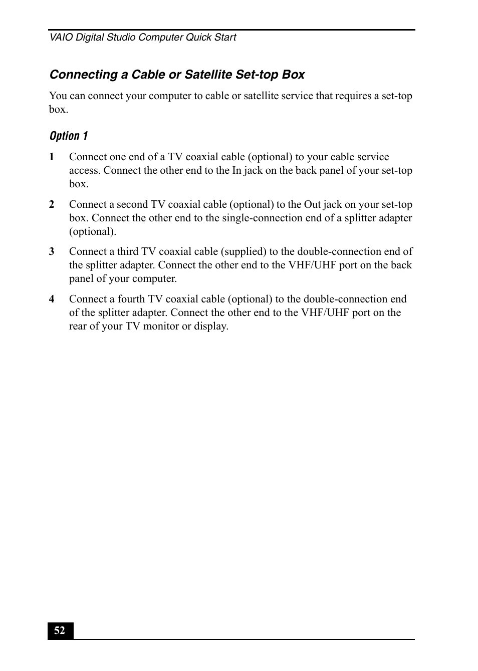 Sony VGC-RA710G User Manual | Page 52 / 80