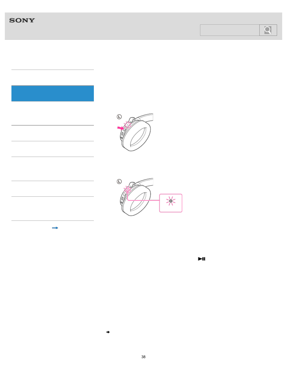 Connecting with a paired bluetooth device, Help guide | Sony MDR-10RBT User Manual | Page 38 / 77